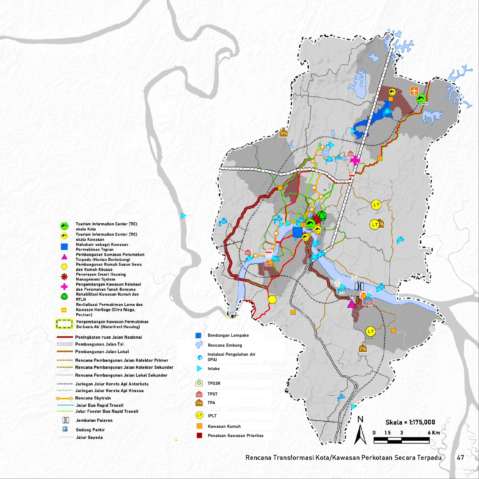 Peta Rencana Transformasi Kota Samarinda 2045